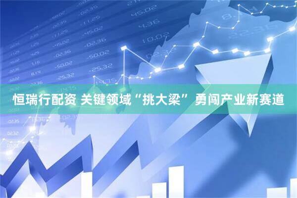 恒瑞行配资 关键领域“挑大梁” 勇闯产业新赛道