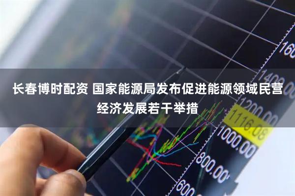 长春博时配资 国家能源局发布促进能源领域民营经济发展若干举措